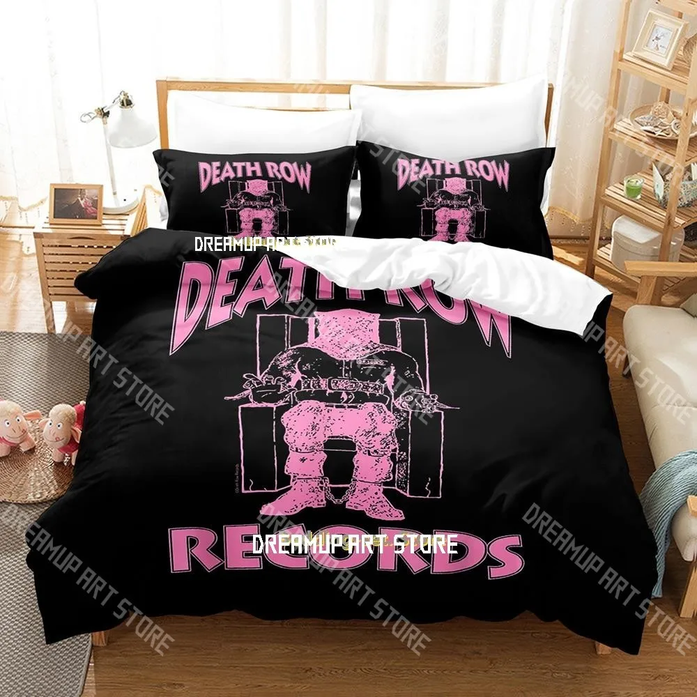 3D Printed Death Row Records Bedding Set for Boys Girls Duvet Cover And Pillowcase Twin Queen King Full Single Double Sizes
