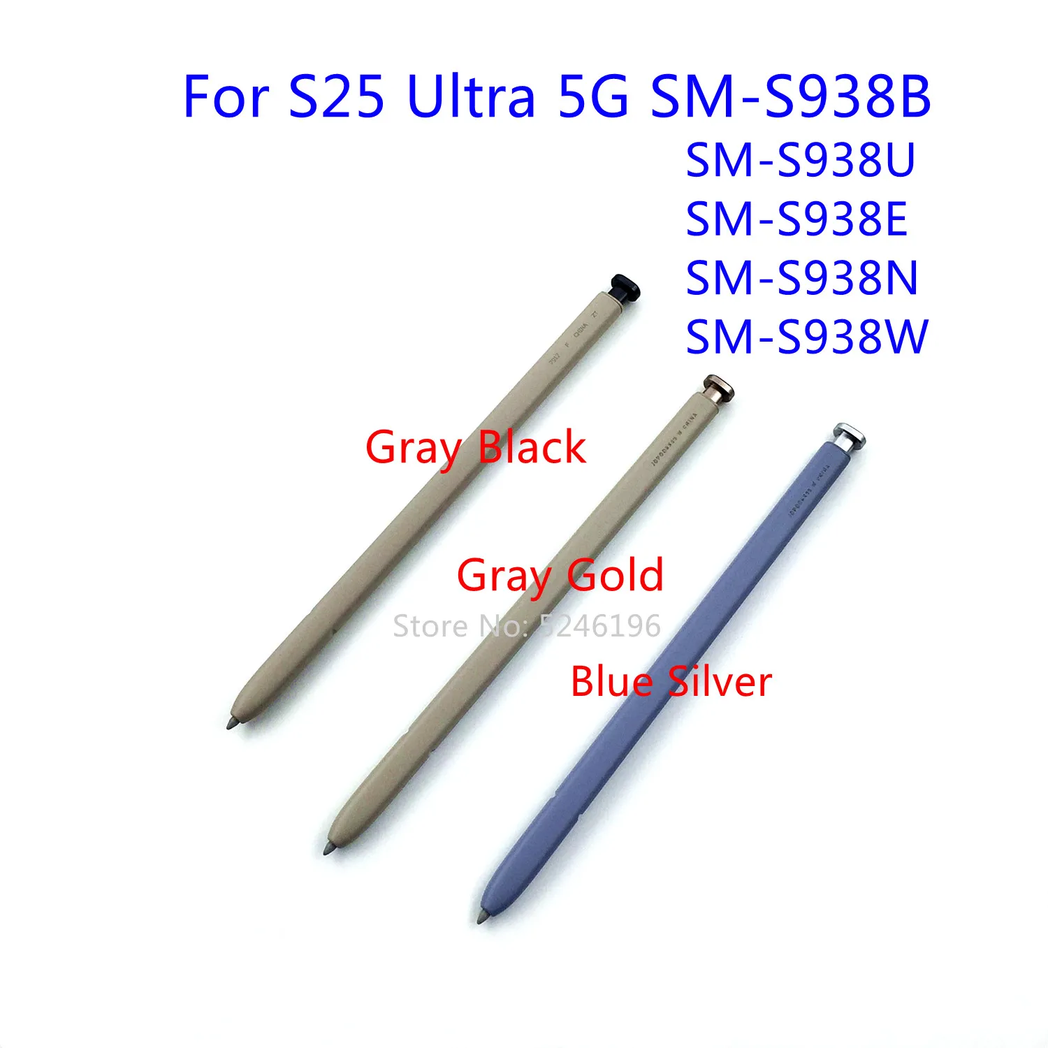 1pcs 100% Original Touch Pen Stylus S Pen For Samsung Galaxy S25 Ultra 5G SM-S938B SM-S938U SM-S938E SM-S938N SM-S938W Replace.