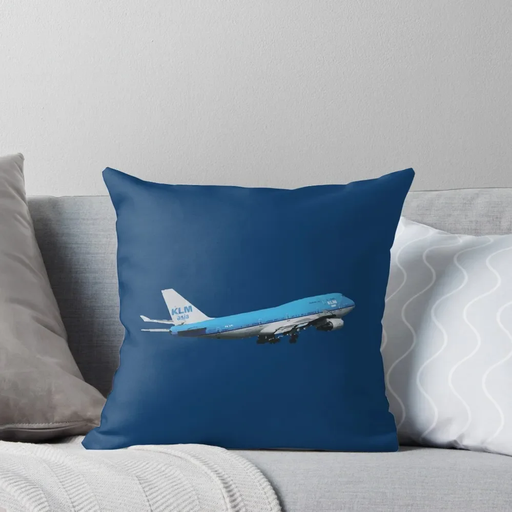 

KLM 747 Queen of the Skies Throw Pillow Sofa Cushions Covers pillow pillowcase bed pillows Sofa Covers For Living Room Pillow