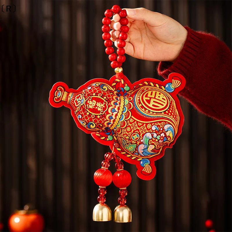 〔R〕2026 New Year Door Hanging "Fu" Character Zodiac Pendant Money Bag Fish Ornament Festive Decoration For Chinese New Year - Image 3