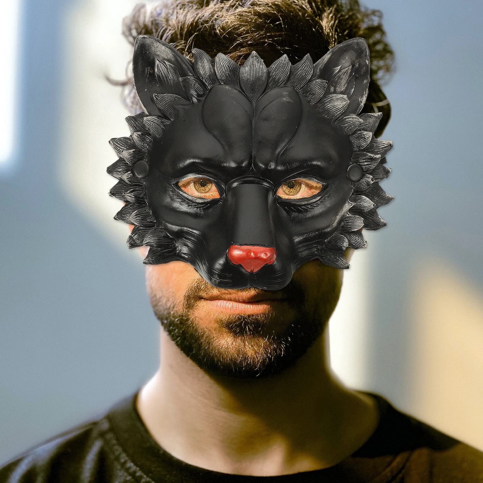 

Lion Mask Halloween Cosplay Masquerade Masks Costume for Men Electronic Vivid Maskerade Adults Animal