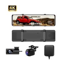 11.26 Inch 4K 3840*2160P Car DVR Dash Cam WIFI GPS APP WDR Rear View Mirror 1080P Car Camera Video Recorder Park Monitor