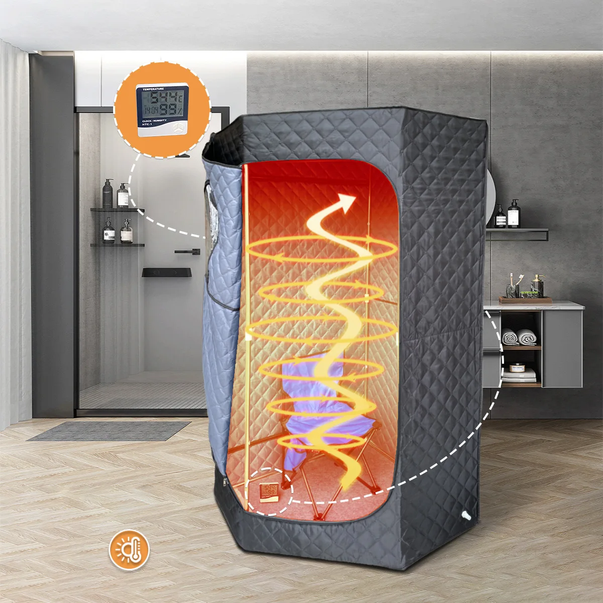 

Настраиваемая паровая кабина: Одноместная паровая комната, сауна, паровая баня, пятиугольная паровая кабина