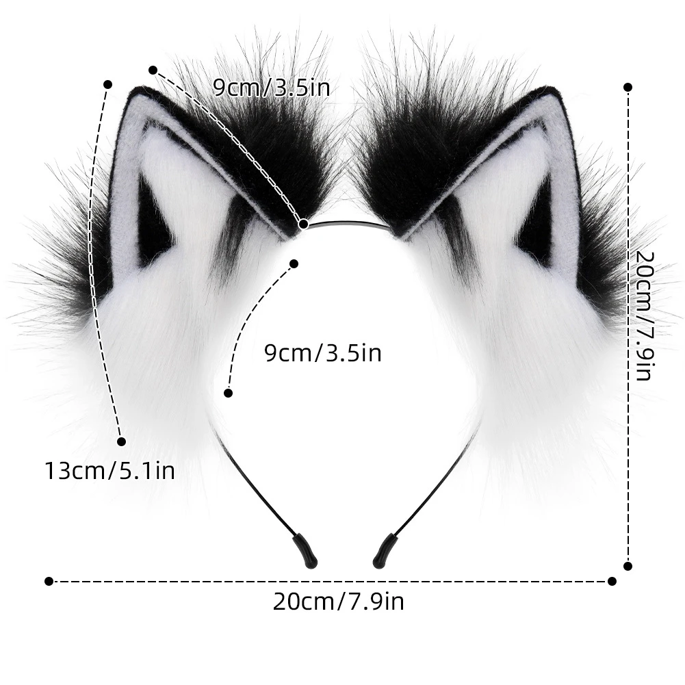 Lolita Fox Ear Hair Hoop, Japanese Plush Cat Ear, KC Animal Ear Hair réinitialisation, Internet Celebrity Performance Props