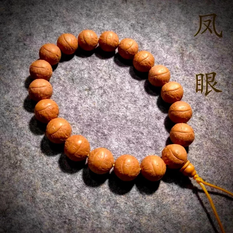 

Authentic Nepalese Bodhi Beads 18Pcs Handheld Red Leather Bracelet Premium