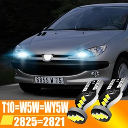 2pcs LED Sidemarker Light Blub Clearance Lamp T10 W5W Canbus For Peugeot 206 307 208 308 3008 207 2008 5008 406 508 407 Parner