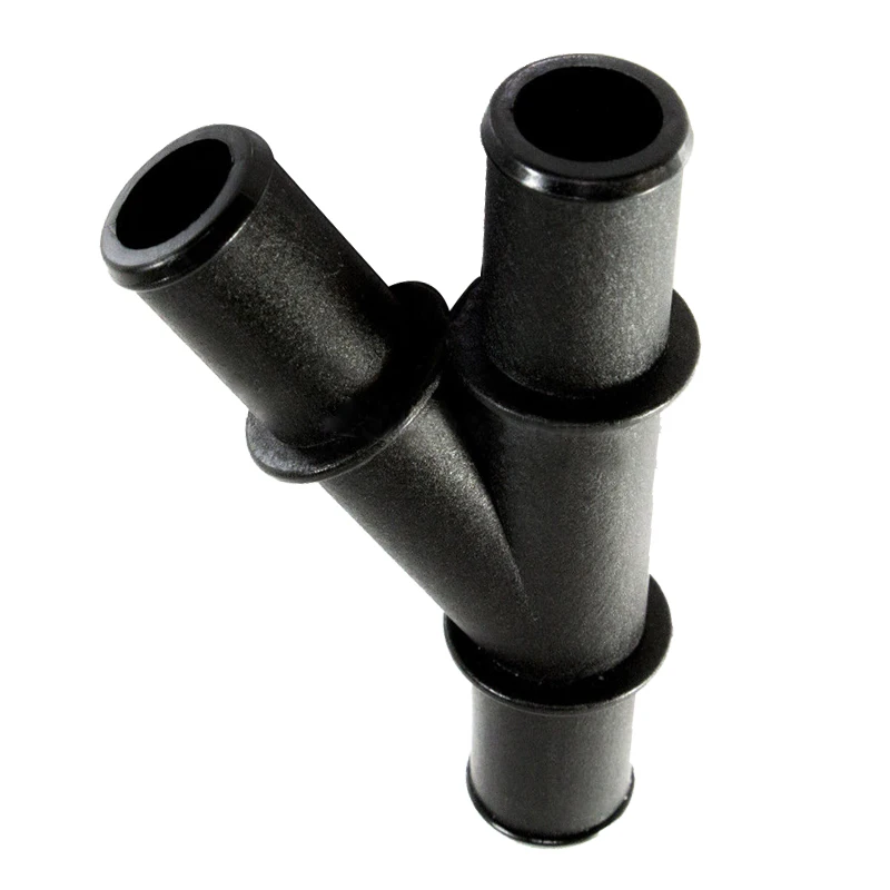 Universal Auto Y Heizung 3-Wege Wasserschlauch Rohrverschraubung Barb Connector Schwarz PA66 & GF30 Zubehör