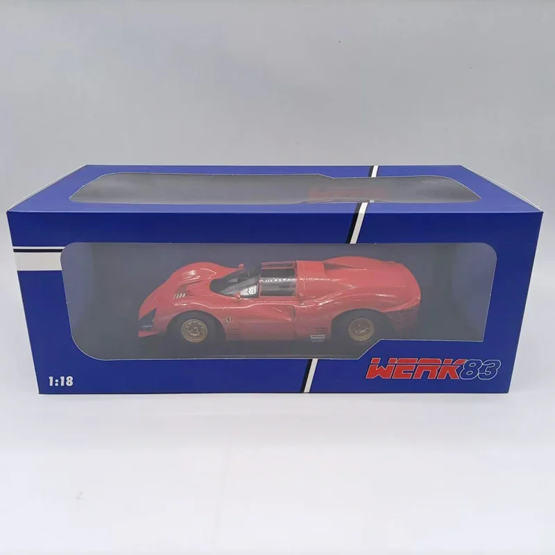 

WERK83 Diecast Alloy 1:18 Scale 330 P3 Red Car Model Nostalgic Classic Adult Souvenir Gift Hobby Holiday Gifts Toys