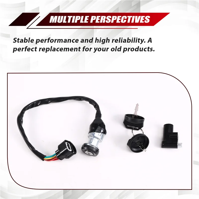 

AASS-4 Wires Ignition-Switch With 2 Keys Fit For Linhai T-Boss 550 48295 ATV UTV