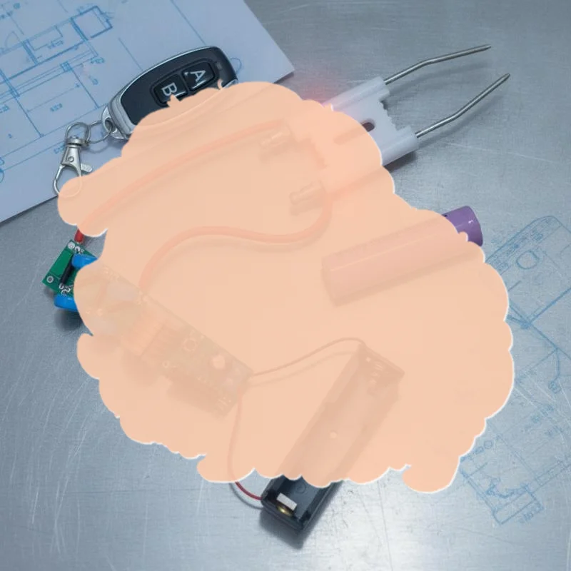 High Power 25KV Remote Discharge Ignition Module 3.7-25000V DC Input 16-20mm Arc Distance for School Physics Lab