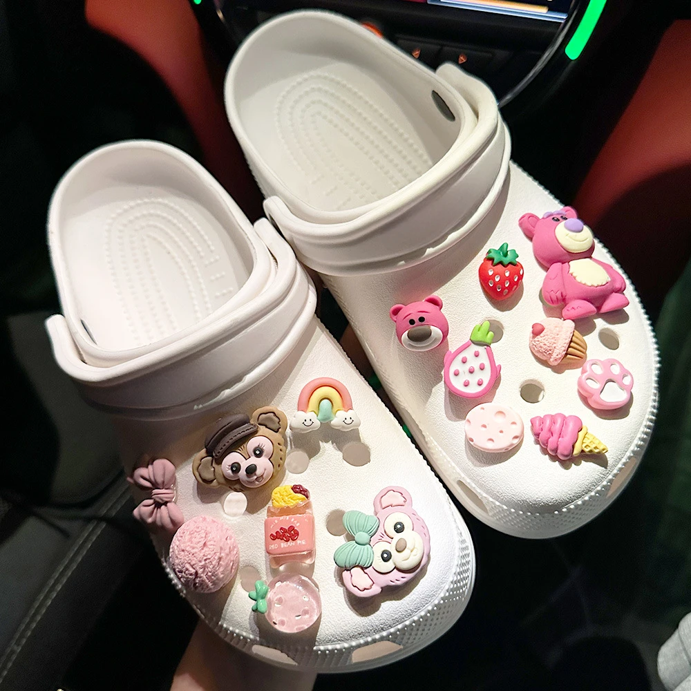 Милый медведь 3D подвеска для обуви DIY украшения для обуви аксессуары для сумки Bogg шлепанцы сандалии сабо подарки для детей