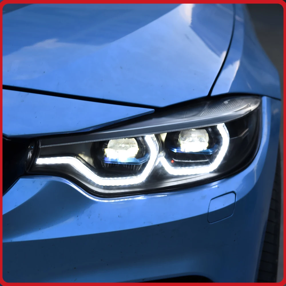 For BMW 4 Series F32 2013-2019 Headlights Assembly Upgrade LED Lens Streamer Turn Signal Light Plug and Play High Quality