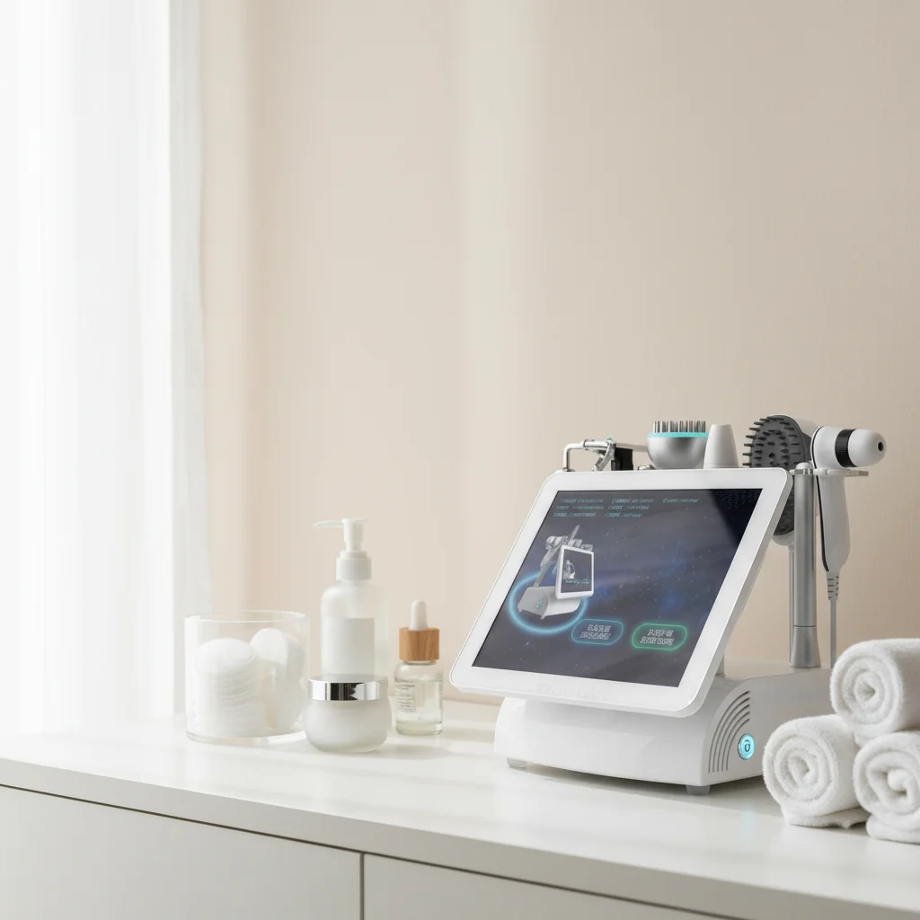 

Multi-functional 5 in 1 Touchscreen Body Relax Scalp Detection Scalp Massage/ Analyzer Beauty Machine