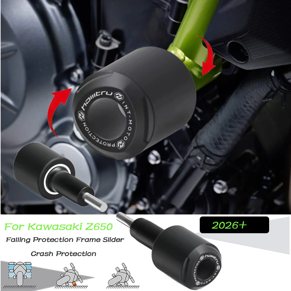 For Kawasaki Z650 (2026+)Motorcycle Falling Protection Frame Slider Crash Protection