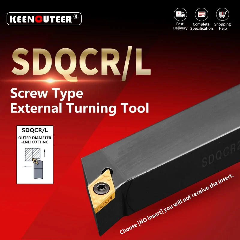 

﻿ SDQCR Внешний токарный инструмент SDQCR1616H11 SDQCR2020K11 SDQCL2020K11 SDQCL2525M11 Режущий брусок Токарный станок с ЧПУ Токарный держатель