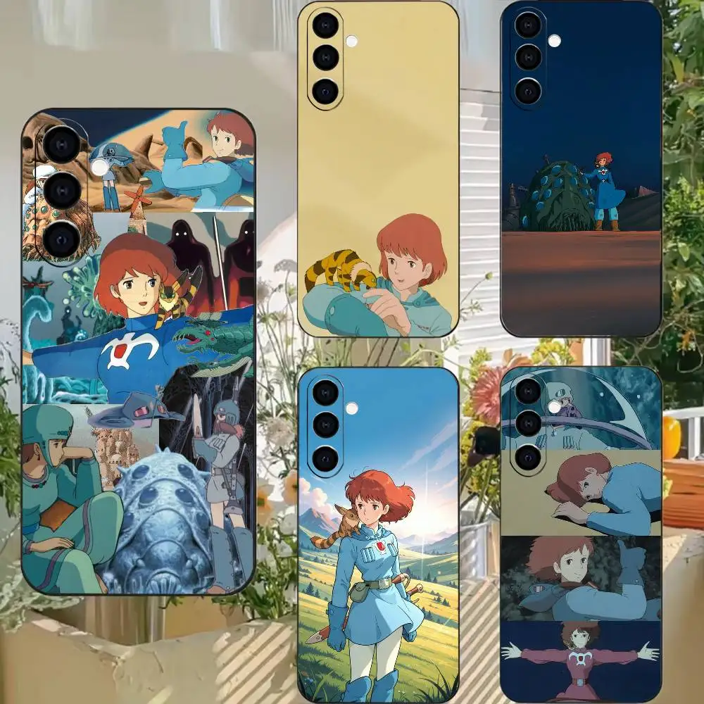 Classic Anime-N-Nausicaa  Phone Case Black Soft Silicone TPU For Samsung A72,A51,A70,A71,A53,A52,A73