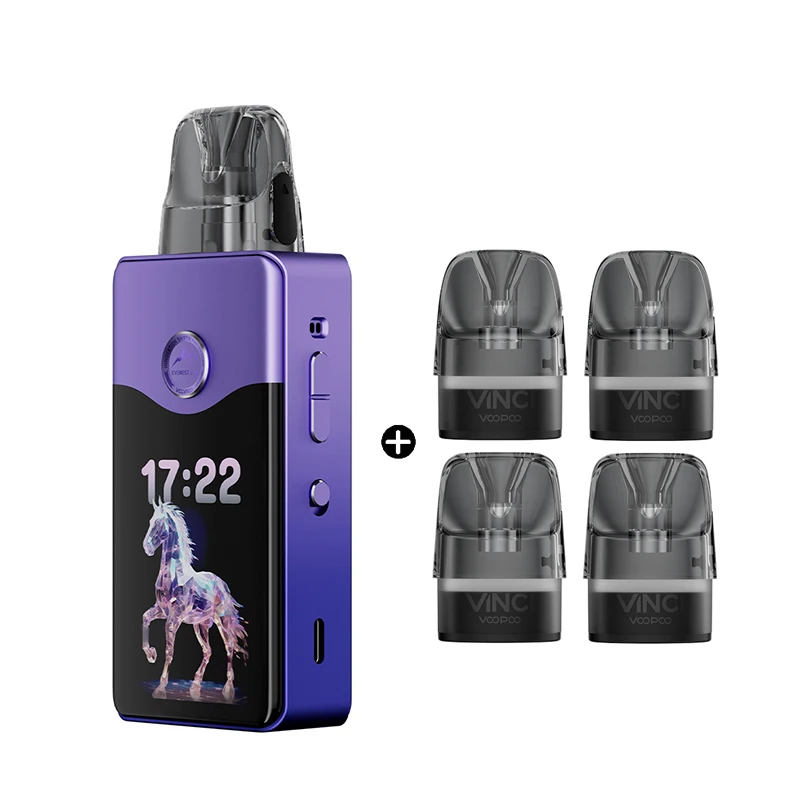 الأصلي VOOPOO VINCI E120 Kit 120W Vape 4500mAh Pod Mod + 2 قطعة DTL & 2 قطعة MTL 5 مللي VINCI PnP X خرطوشة فارغة E السجائر Vaper