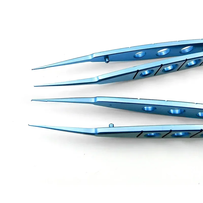 Titanium Forceps Ophthalmic Tweezer Castroviejo Straight Toothed Forceps Suturing Forceps Ophthalmic Instrument