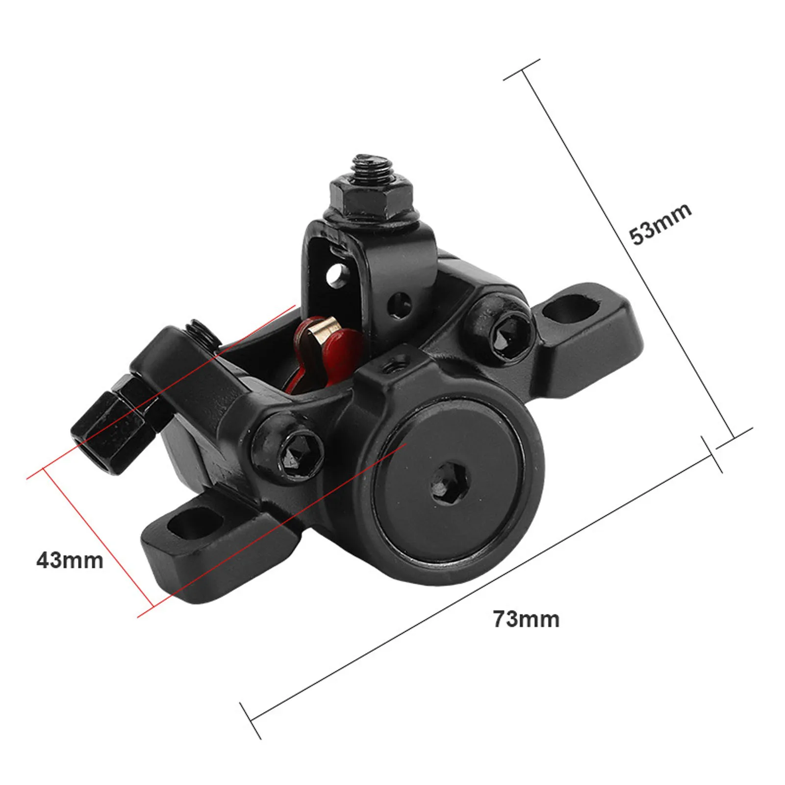 Electric Scooter Disk Brake Caliper Aluminium Alloy Electric Scooter Replacement Parts For NIU KQi2 KQi2 Pro KQi3 KQi3 PRO