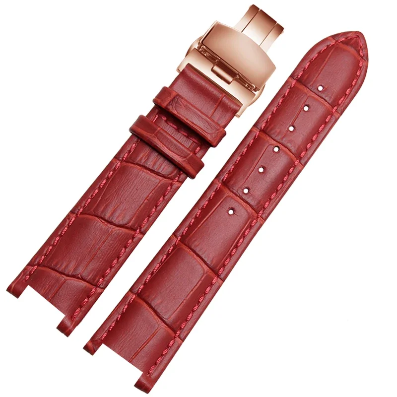 Genuine Leather Watch Strap for MK Michael Kors Mike Coles Mk2277 2425 Waterproof Sweat-Proof Notch Watch Band 20mm Wrist Strap