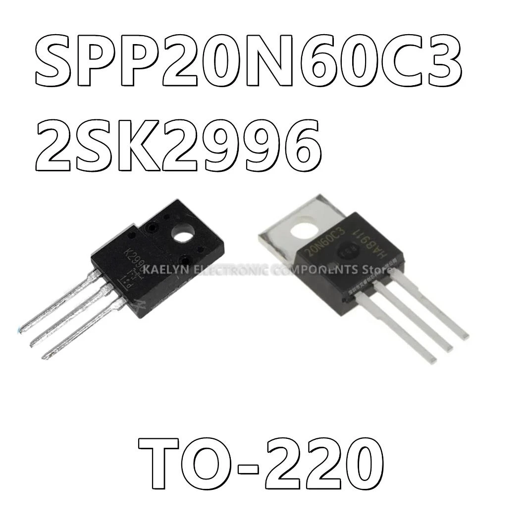 10Pcs/lot 20N60C3 SPP20N60C3 MOS 600V20A 2SK2996 K2996 TO-220