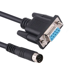 DB9 Serial Communication Cable for Yamaha Music Sequencer , DB9 to Mini Din 8 Pins MD8 Male RS232 Adapter