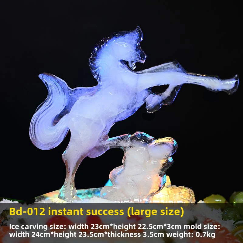 

Animal Horse Ice Carving Silicone Mold For Decorating Food Trays, Ice Bowls, Seafood, And Ice Carving Tools