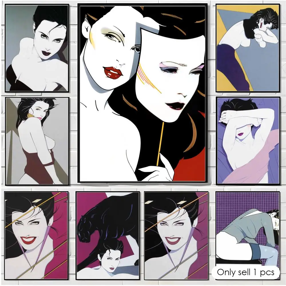 Artist P-Patrick Nagel Poster Wall Art Print for Living Room Bedroom Office Home Decor Decorative Hanging Picture