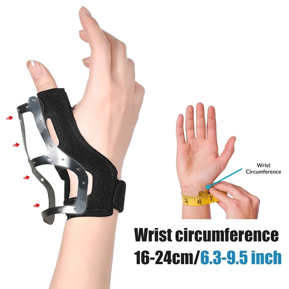 

1Pcs Thumb Support Brace -Waterproof Semi-rigid Stabilizer Splint for Tendonitis,Arthritis,Trigger Finger,Fits both hands