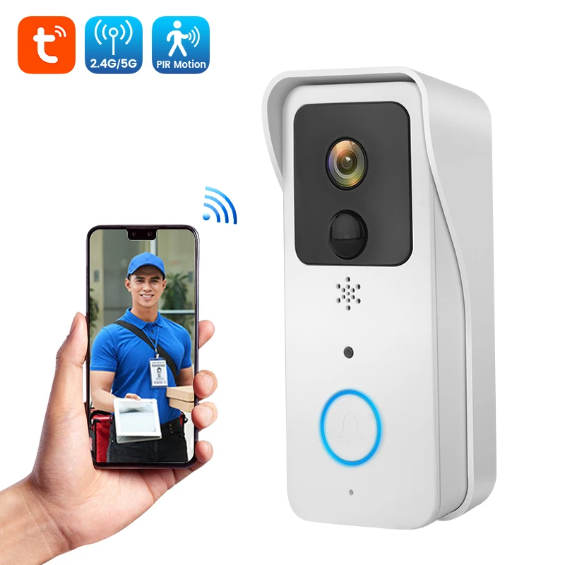 

1080P wireless home security dingdong visual door bell camera waterproof intercom door phone tuya smart wifi ring video doorbell