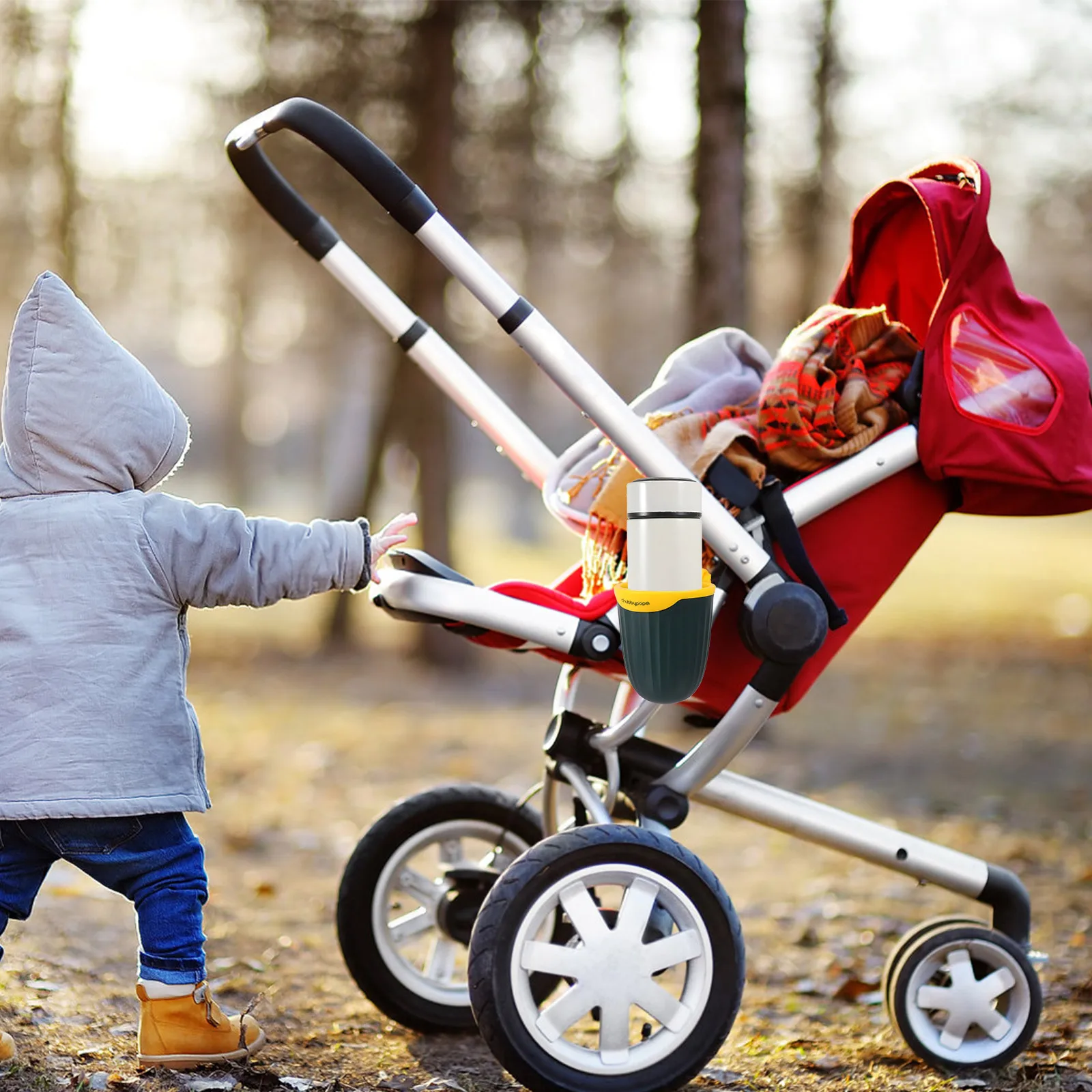 

1Pcs Baby Trolley Water Cup Rack Adjustable Bottle Holder Stroller Cart Bottle Organizer Baby Supplies Water Cup Rack