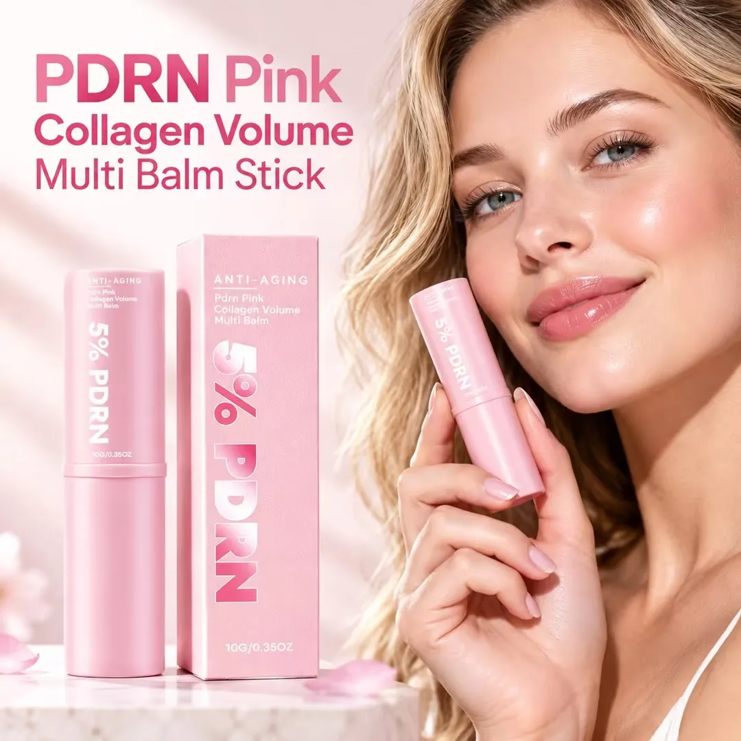 PDRN Pink Collagen Volume Multi Balm Stick Volufiline Anti Wrinkles Korean Glass Skin Care All-In-One Balm For Eye Neck Face