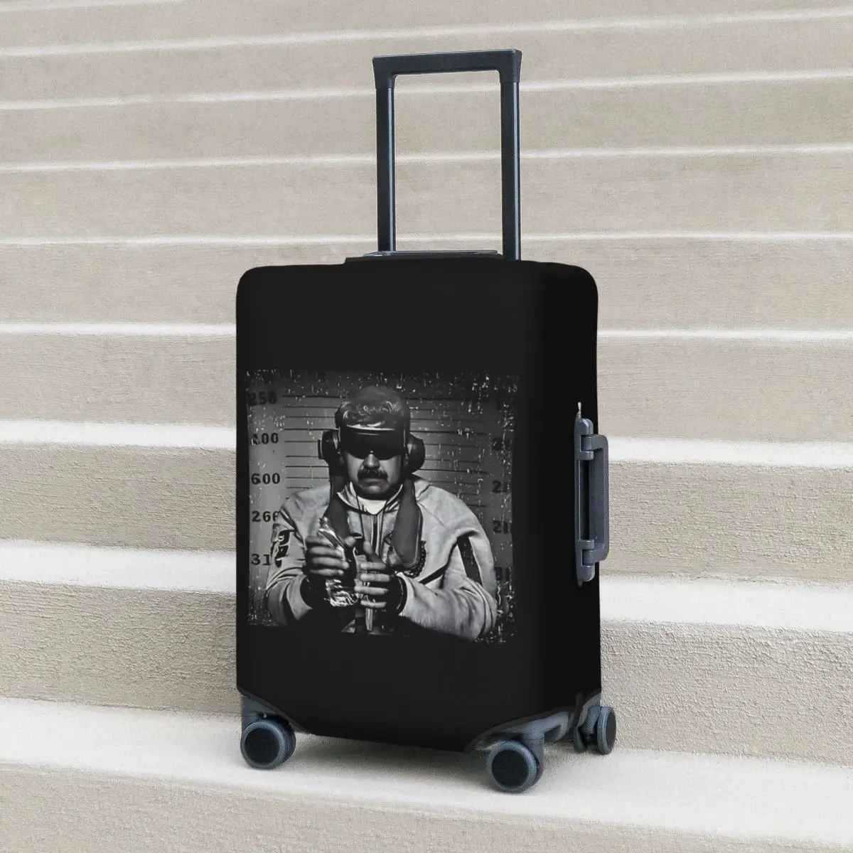 

Nicolas Maduro Suitcase Cover Flight Practical Luggage Accesories Travel Protection