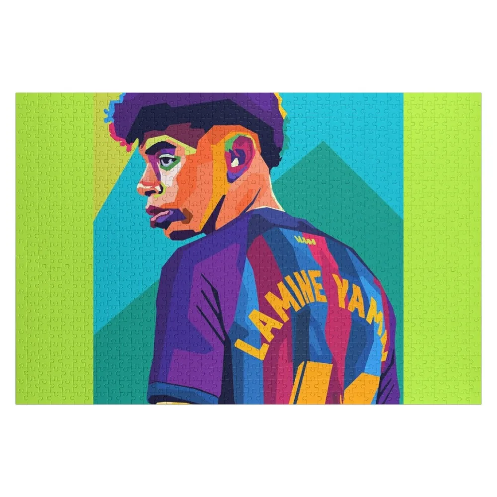 

Lamine Yamal Wpap Pop Art Jigsaw Puzzle Personalize For Children Puzzle