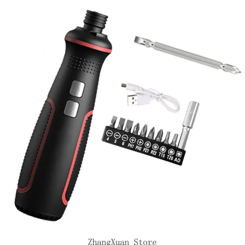 

Powerful 3.6V Electric Screwdriver with Rechargeable Battery and LED Light for Household Tasks and Furniture Assembly