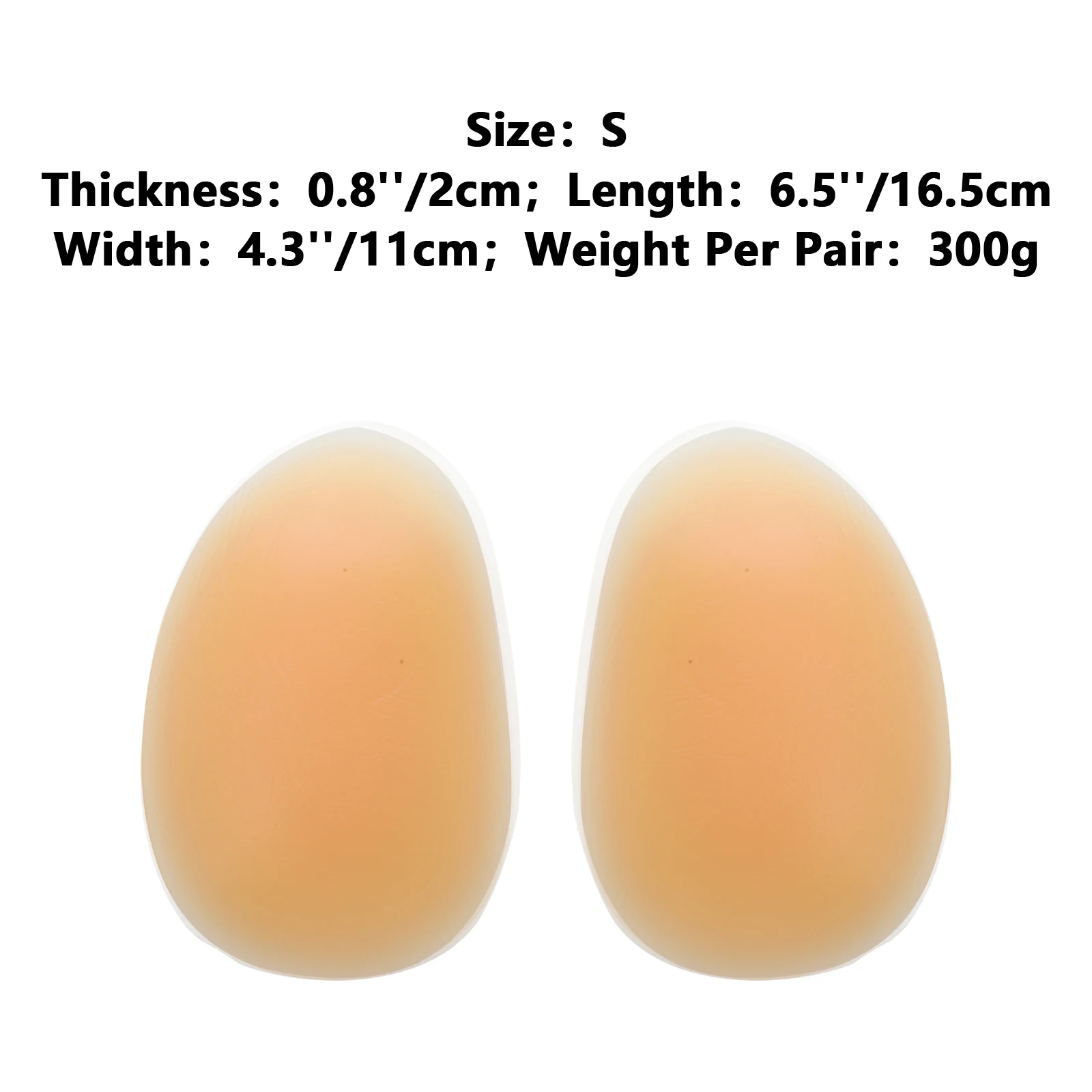 Description Picture 6 of item1 Pair Silicone Buttock Hip Dip Pads Fake Ass Push Up Cover Women Panties Removable Thigh Enhancer Inserts Nude Thick Butt Pads