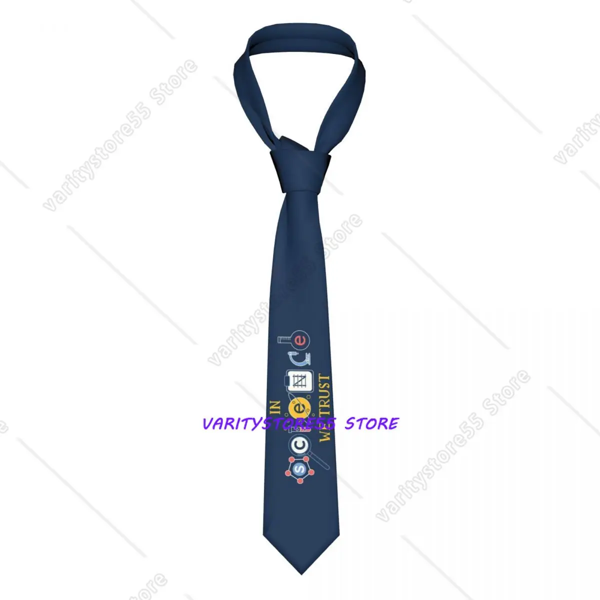 Custom Classic in Science We Trust Neck Ties Men's Personalized Silk Scientist Lab Neckties for Party Cravat