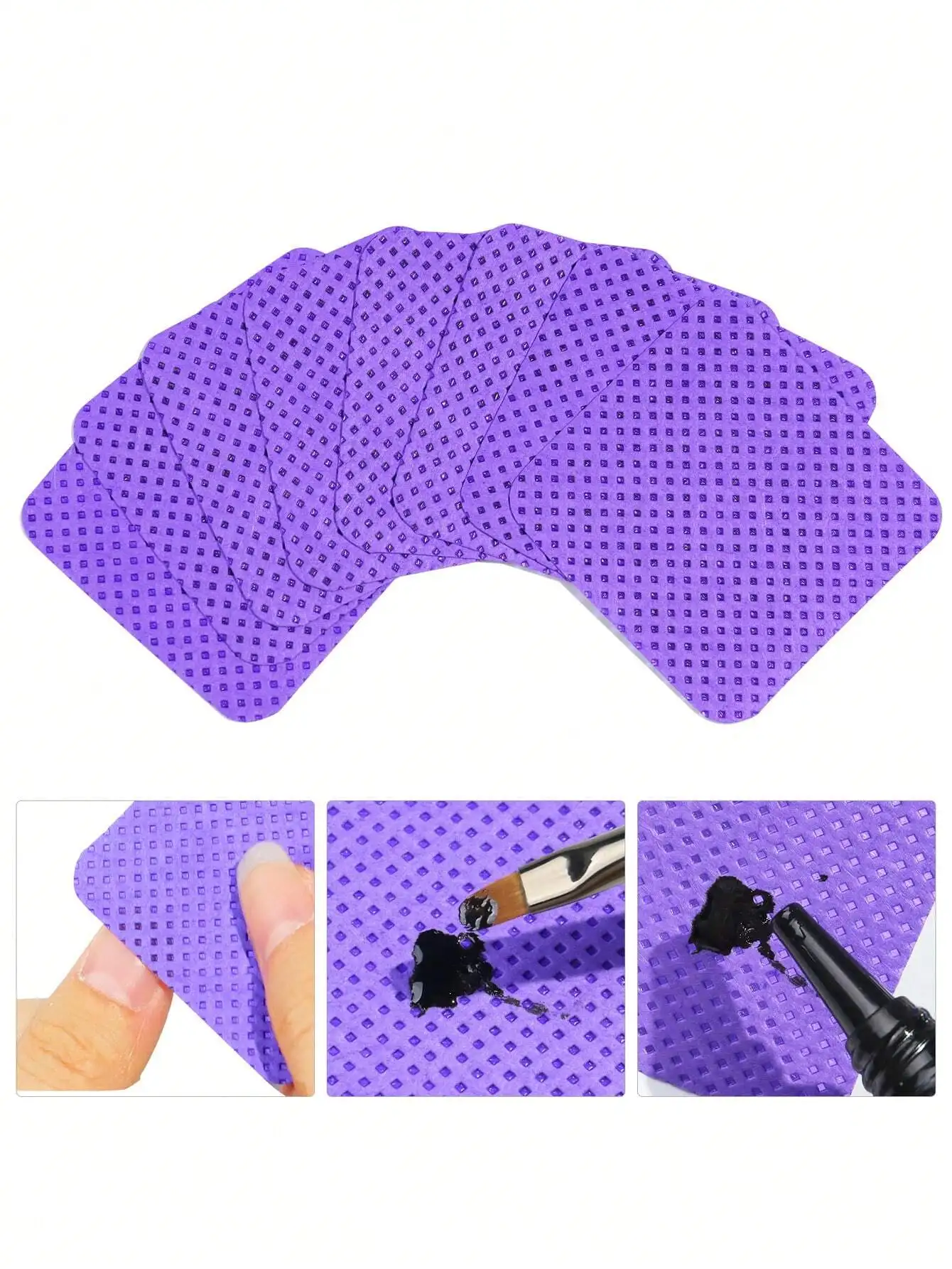 

300PCS Lint Free Nail Wipes, Nail Polish Remover Pads Eyelash Extension Wipes, Soft Non-Woven Acetone Nail Polish Remover Pads N
