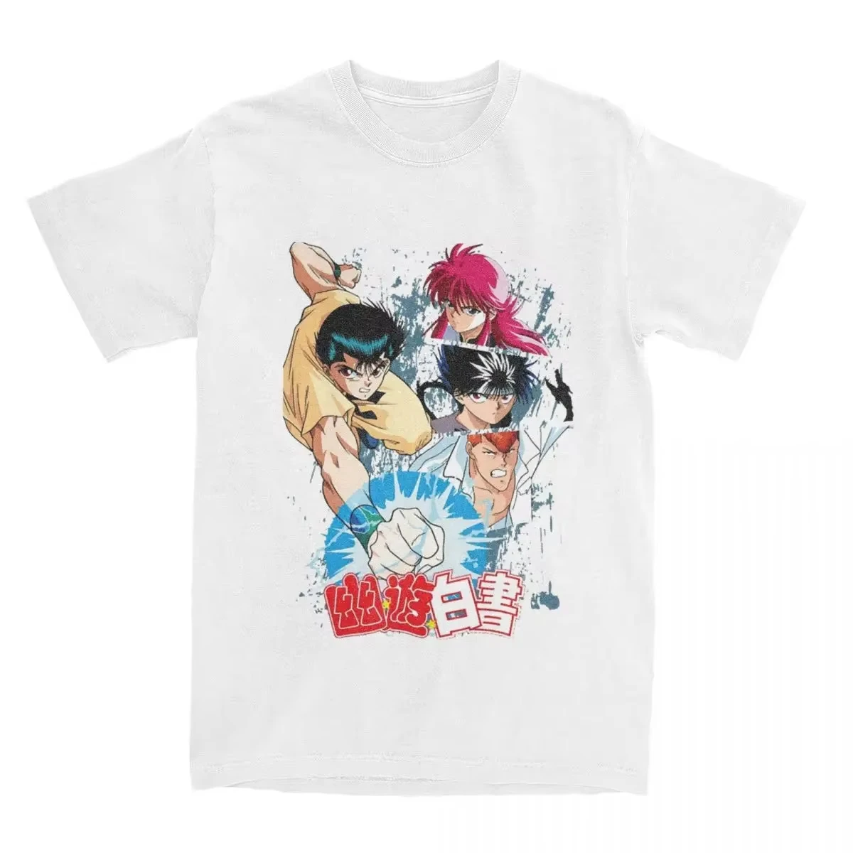 Yu Yu Urameshi Team YuYu Hakusho for Men Women T Shirts Apparel Crazy Tee Shirt T-Shirt Cotton New Manga Graphic Streetwear Top