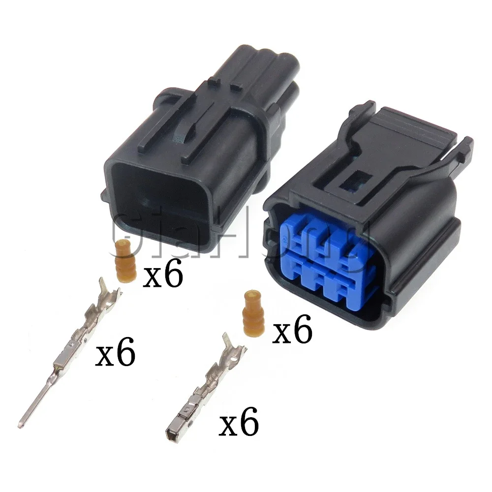 1 Set 6 Way HP285-06021 AC Assembly Car Waterproof Wire Male Female Butt Plug For Hyundai Kia HP291-06040 Socket HP281-06020