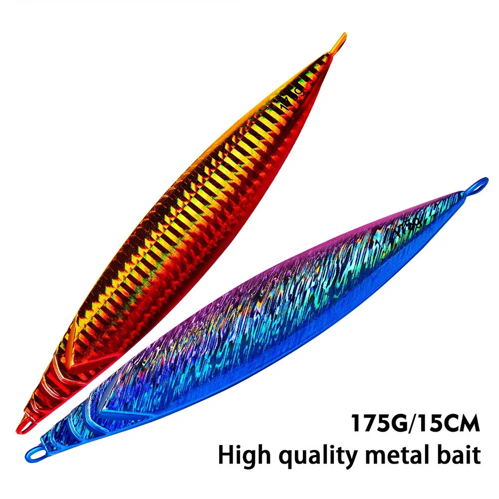 Metal Jig Fishing Lure 150mm 175g Off Shore Slow Pitch Jig Super Hard Vertical Jigging Spoon Fishing Tackle