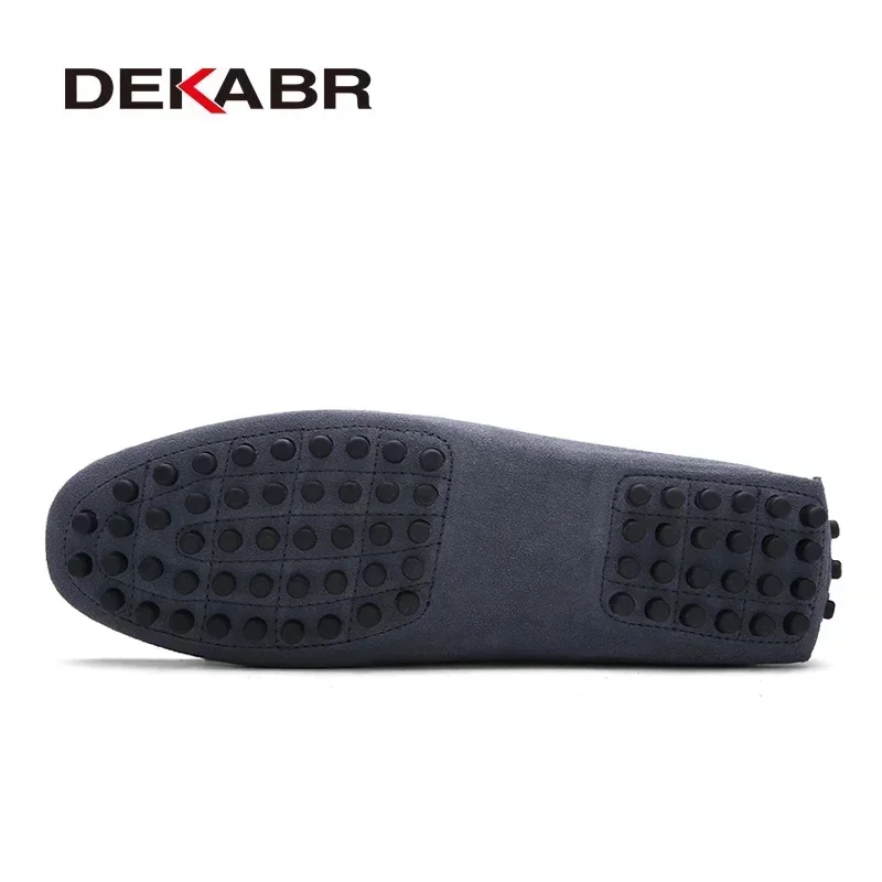 DEKABR Plus Size 35~49 Men\'s Casual Shoes Genuine Leather Flats Driving Loafers Footwear Soft Moccasins For Men Zapatos Hombre