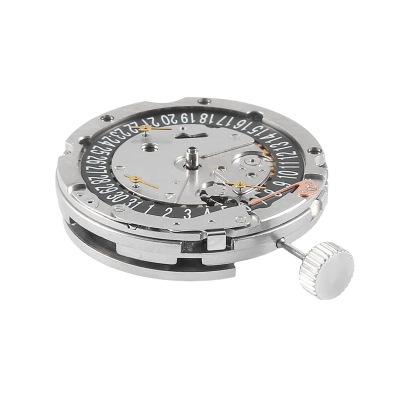 ST2552 Six-Pin 6 O'clock Black Calendar Fully Automatic Mechanical Movement 3/6/9 Small Needle Watch Accessories