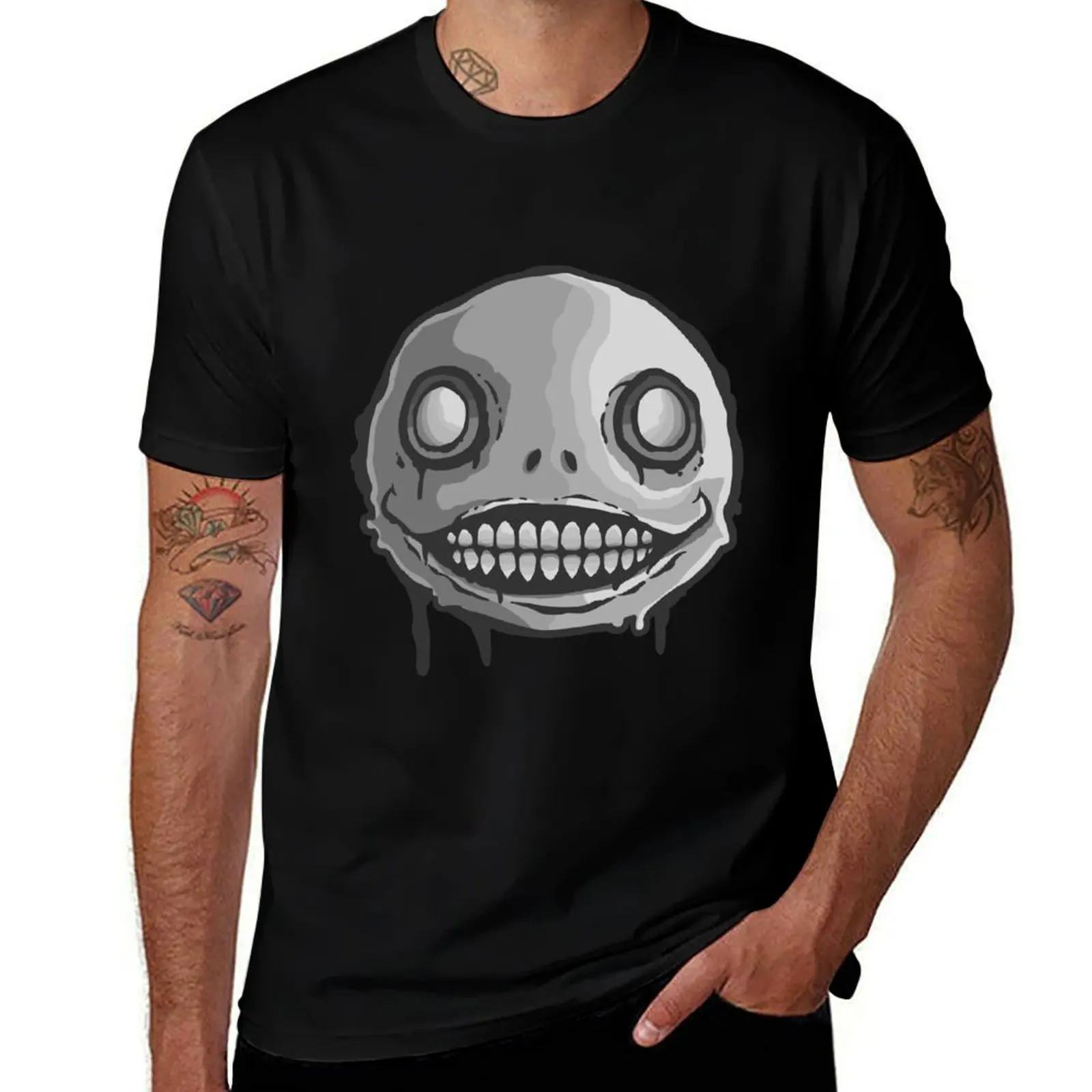 

shirt T-Shirt t Emil's shirt custom pack pack man t cotton Mask NieR print t cotton T-Shirt for shirts