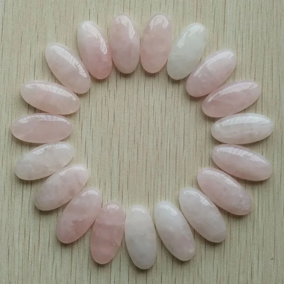 Fashion Mix natural Stone oval cabochons beads diy Jewelry accessories making 15x30mm Wholesale 20pcs/Lot fast shipping
