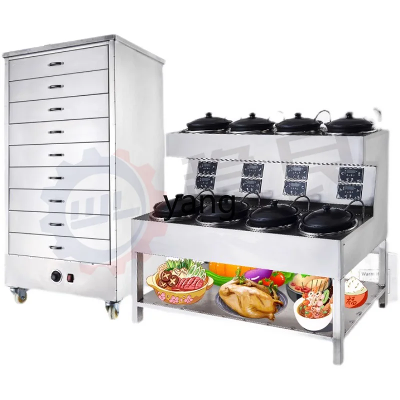 ClX commercial special insulation cabinet canteen fast food large capacity automatic constant temperature hot food cabinet