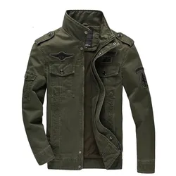 Nuovo 2023 Casual Esercito Giacca Militare Da Uomo Plus Size M-6XL Jaqueta masculina Air force one Primavera Autunno Cargo Mens Giubbotti Cappotto