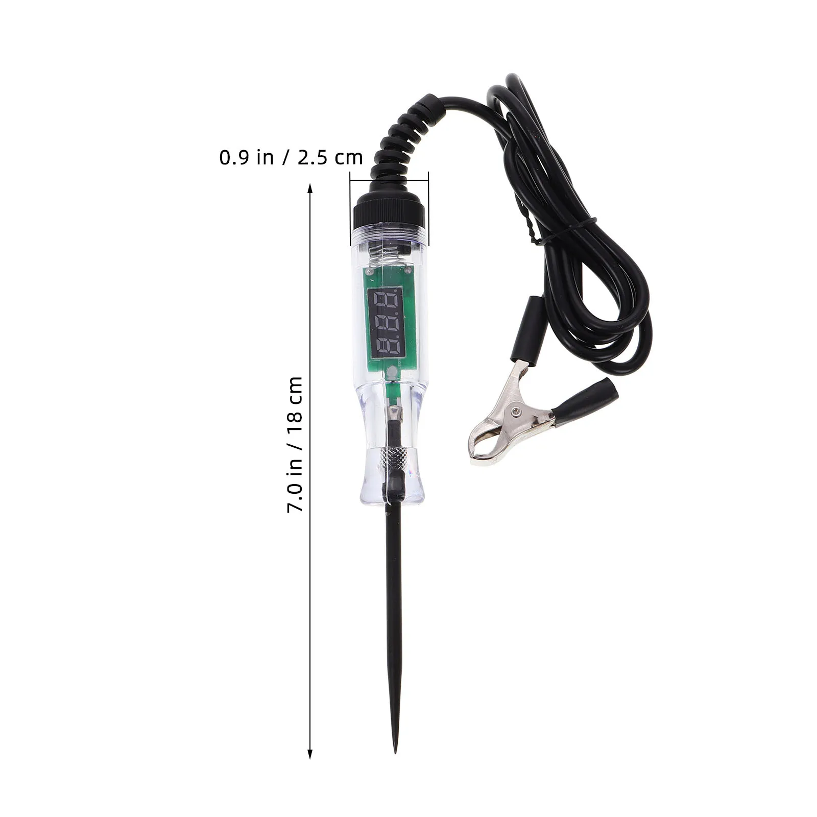 السيارات جهاز فحص الدائرة الكهربائية 6-24 فولت الرقمية LED الجهد اقلام الفحص المعادن التحقيق الكهربائية تستر سيارة شاحنة مقطورة استمرارية الطاقة #2