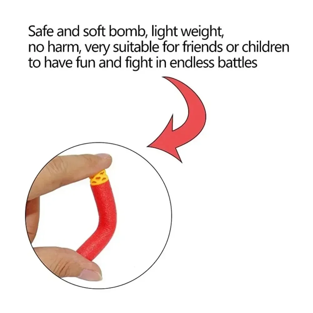 Balles de recharge pour odorjouet Nerf Elite Series, fléchettes creuses rouges, accessoires de jeu en plein air pour enfants, nouveau, 1000, 500, 400, 300, 200, 100 pièces