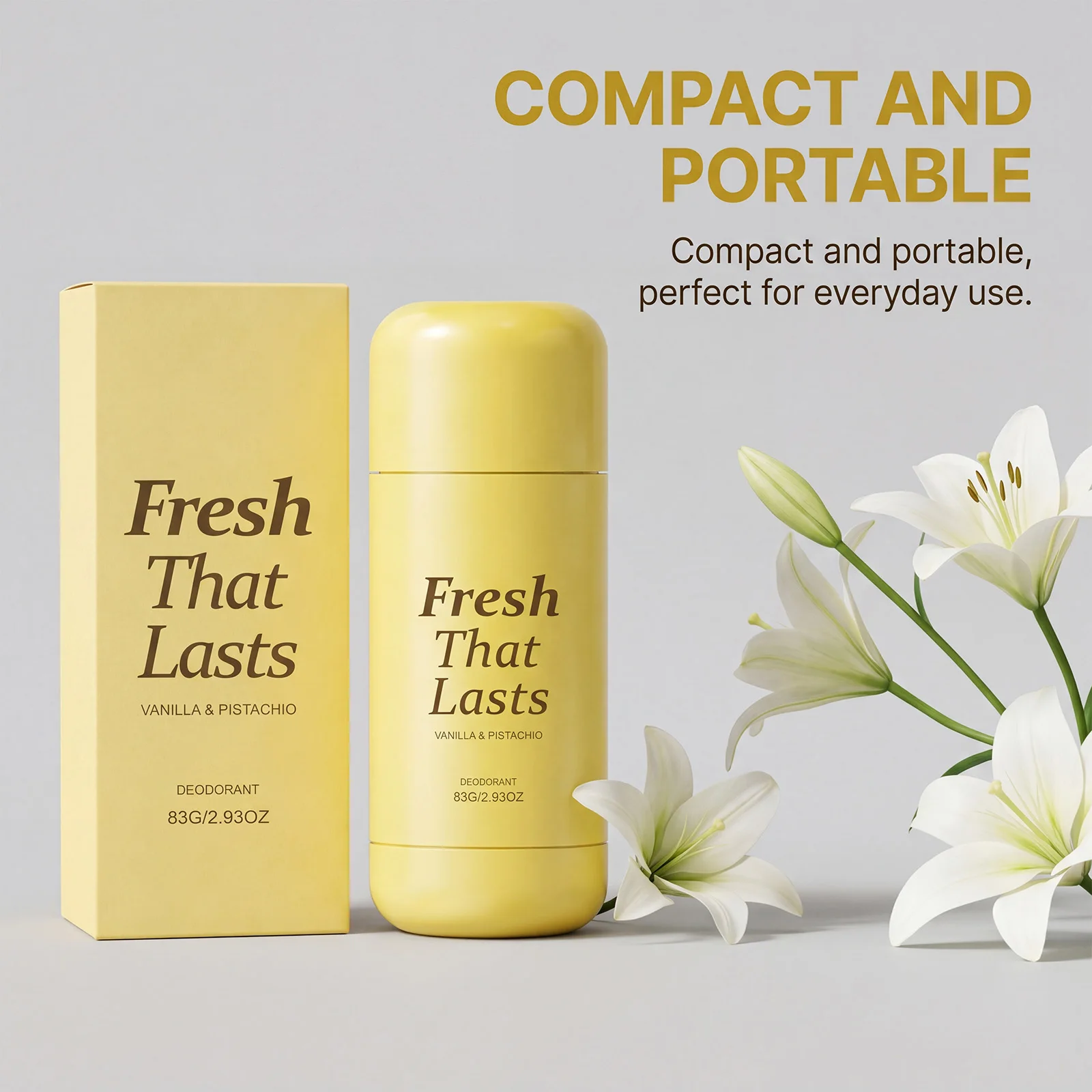 Fragrance Deodorant Antiperspirant Stick, Daily Underarm Deodorizer Long-Lasting Fresh Scent Reduces Body Odor for Men & Women